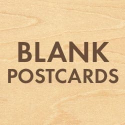 Blank Wood Postcards by Cards of Wood