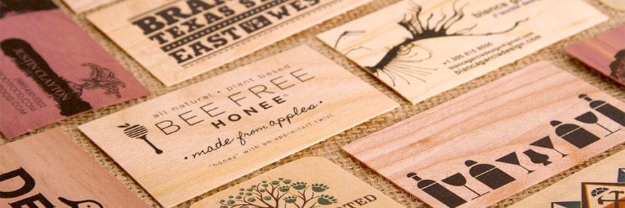 Wood Veneer Business cards
