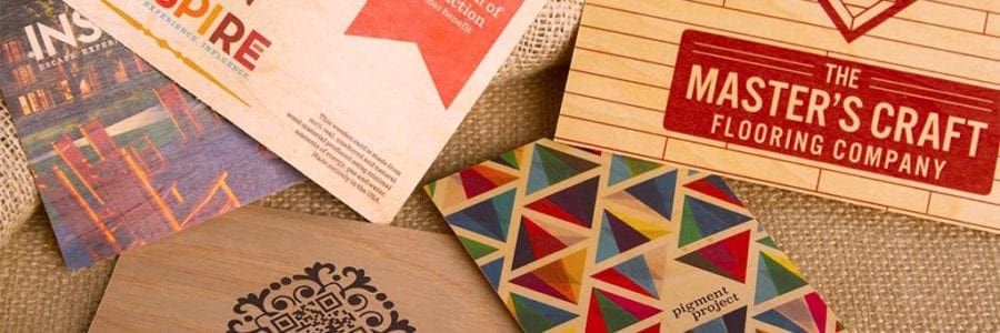 Wood Veneer Printed Postcards