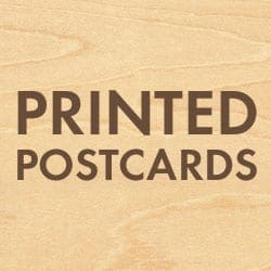 Custom Printed Wood Postcards