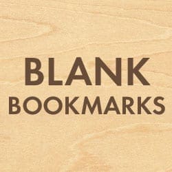 Blank Wood Bookmarks