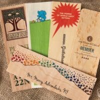 Custom Printed Wood Veneer Bookmarks