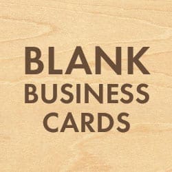 Blank Wooden Business Cards