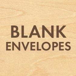Blank Wood Envelopes Cards of Wood