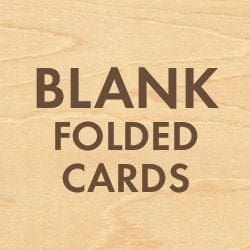 Wood Veneer Blank Folded Cards