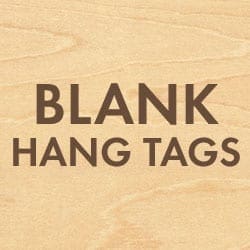 blank wood hang tags