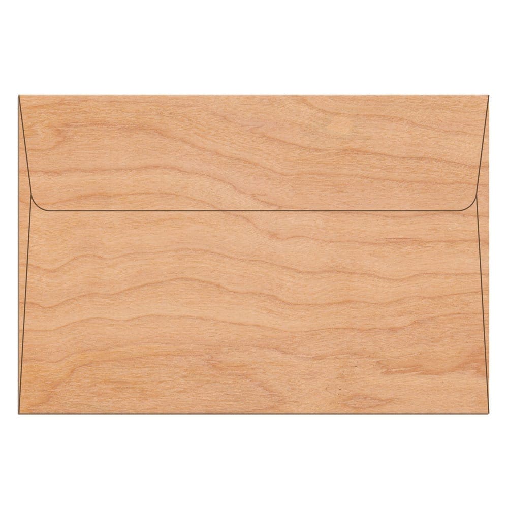 Custom Printed Wood Veneer A8 Envelope