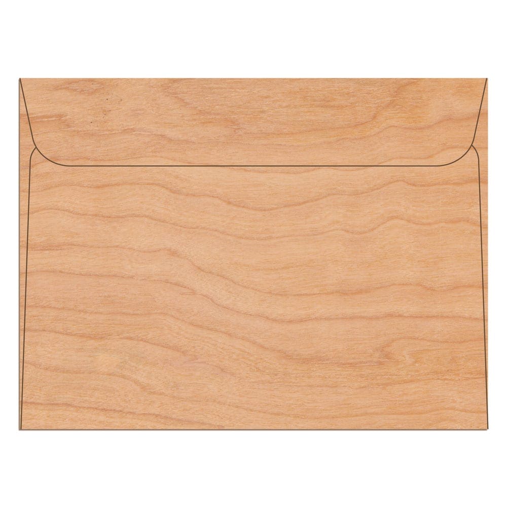 Wood Envelope Booklet Long Flap 9" x 12"