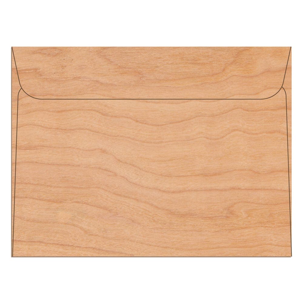 Wood Envelope Booklet Long Flap 9" x 12"