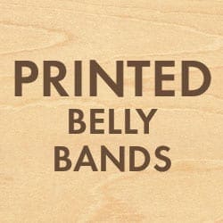 Wood Veneer Custom Printed Belly Bands