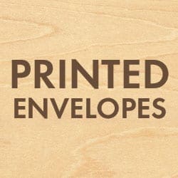 Custom Printed Wood Envelopes Cards of Wood
