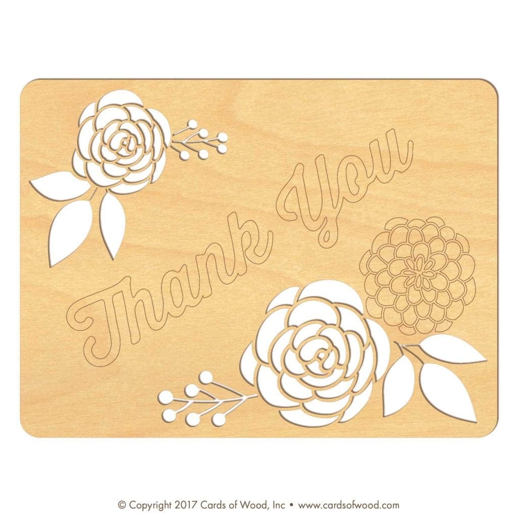 Laser Cut Greeting Cards Cards of Wood
