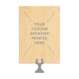 Printed flat table number cards