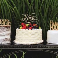 Laser Cut Cake Toppers