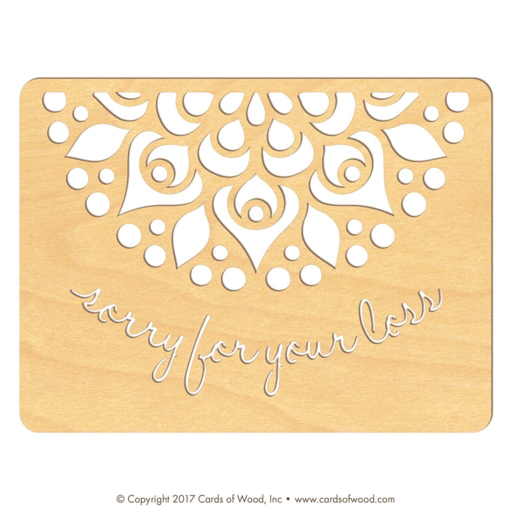 Laser Cut Wood Greeting Cards Cards of Wood