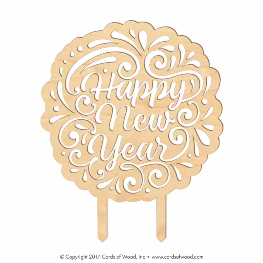 happynewyearcircle caketopper