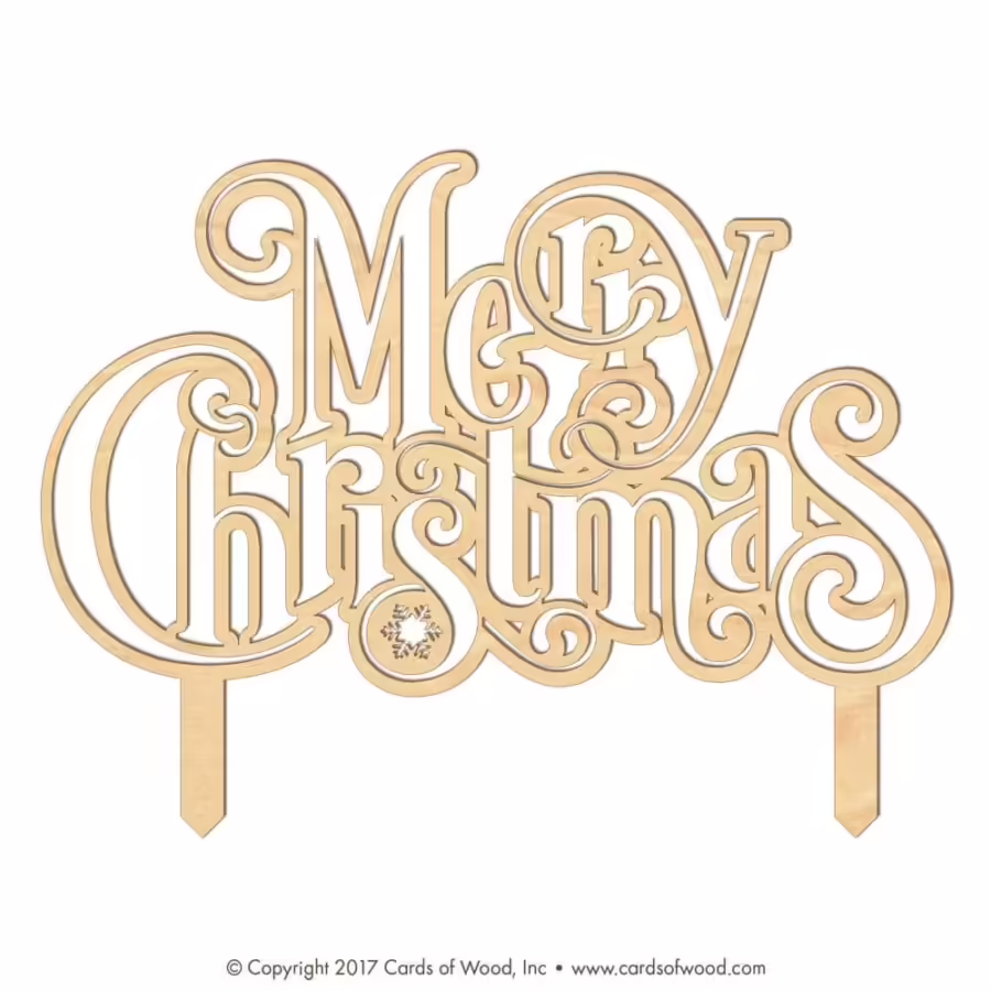 merrychristmas caketopper