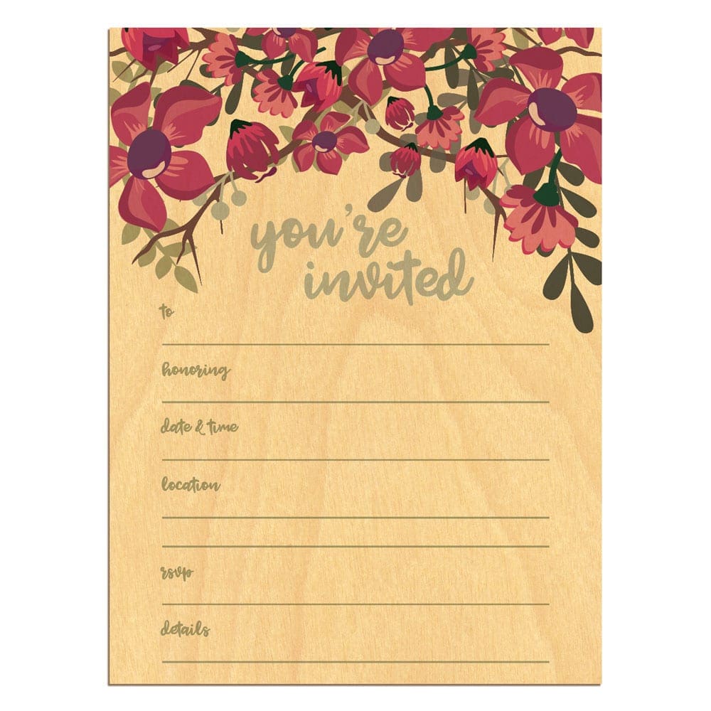 Fill-in-the-Blank Invitation Cards set of 10