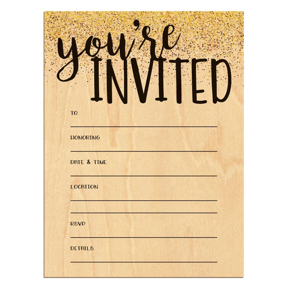 Fill-in-the-Blank Invitation Cards set of 10