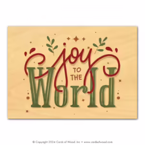 Joy to the world card