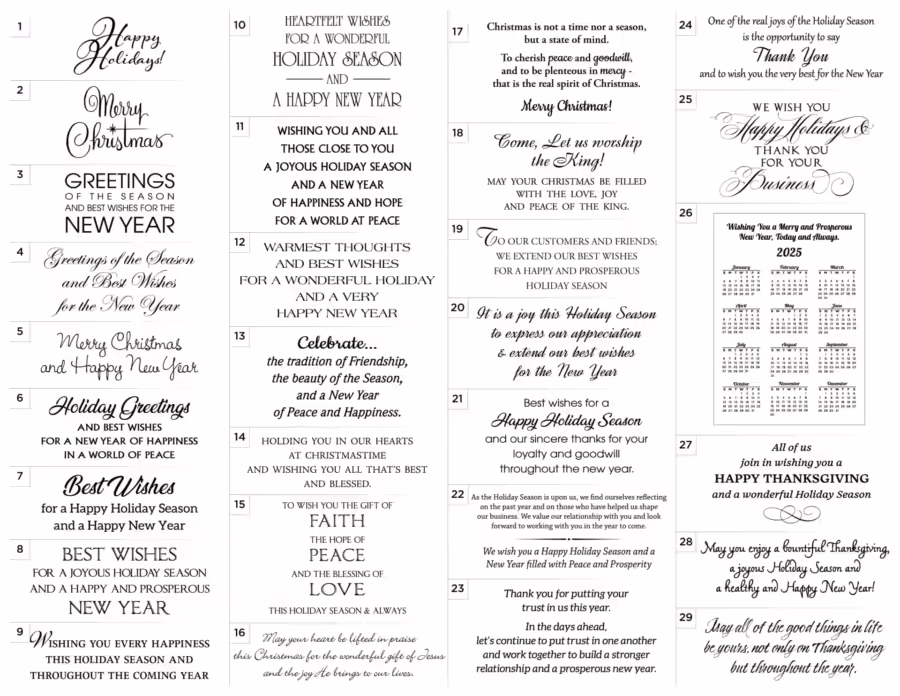 2024 Card Verses