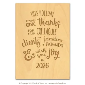 colleages2025 | Cards of Wood colleages2025